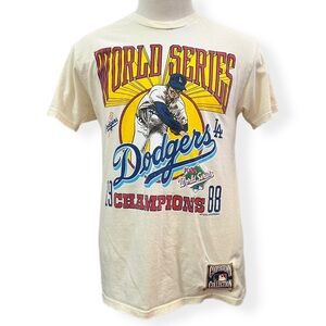 Mitchell & Ness Cooperstown T Shirt Dodgers '88 World Series Champions Men's MED